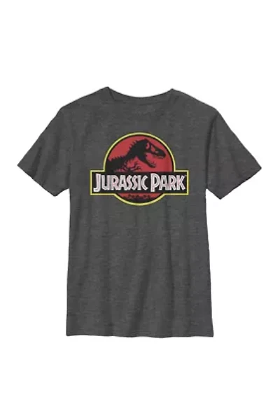 Distressed Original Park Logo Crew Graphic T-Shirt