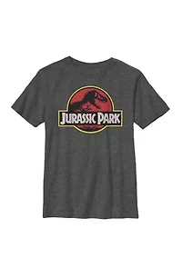Distressed Original Park Logo Crew Graphic T-Shirt