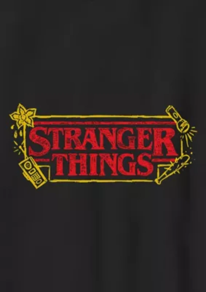 Stranger Things Logo Sketch Graphic T-Shirt