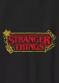 Stranger Things Logo Sketch Graphic T-Shirt