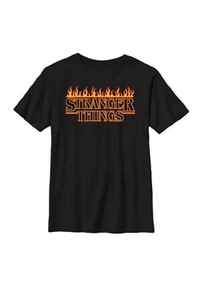 Flaming Logo Graphic T-Shirt