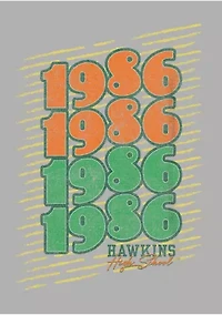 1986 Hawkins High School Graphic T-Shirt