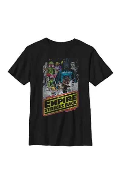 Boys The Empire Strikes Back Group Shot Movie Poster T-Shirt