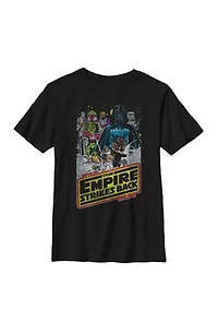 Boys The Empire Strikes Back Group Shot Movie Poster T-Shirt