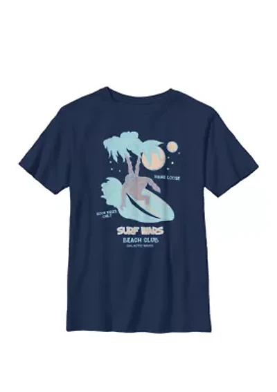 Boys 8-20 Chewie Surfing Beach Club Text Crew Graphic T-Shirt