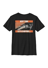 Boys 4-7  Next Time Let's Carpool Graphic Top