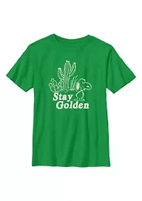 Golden Snoopy Graphic T-Shirt