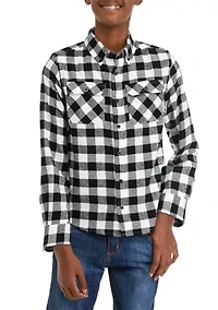 Boys 8-20 Long Sleeve Plaid Flannel Shirt