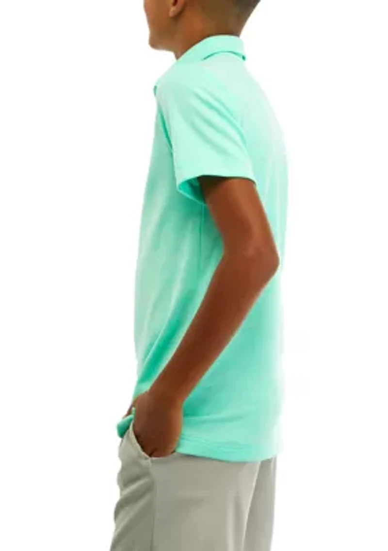 Boys 8-20 Short Sleeve Fishing Polo Shirt