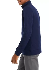Boys 8-20 Quilted 1/4 Zip Pullover