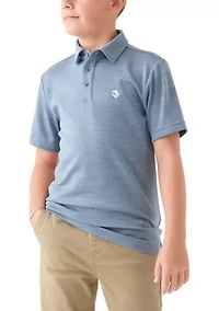 Boys 8-20 Short Sleeve Fishing Polo Shirt