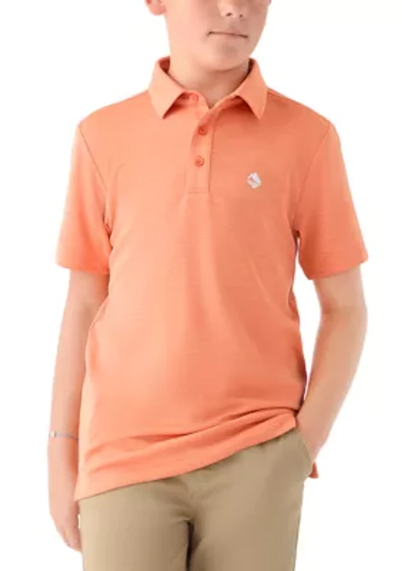 Boys 8-20 Short Sleeve Fishing Polo Shirt