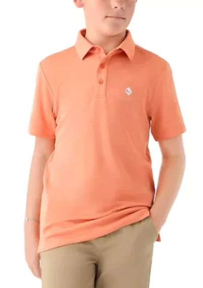 Boys 8-20 Short Sleeve Fishing Polo Shirt