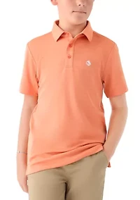 Boys 8-20 Short Sleeve Fishing Polo Shirt