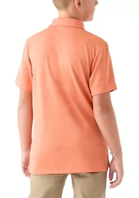 Boys 8-20 Short Sleeve Fishing Polo Shirt