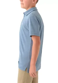 Boys 8-20 Short Sleeve Fishing Polo Shirt