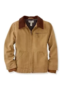 Boys 4-7 Collared Canvas Jacket