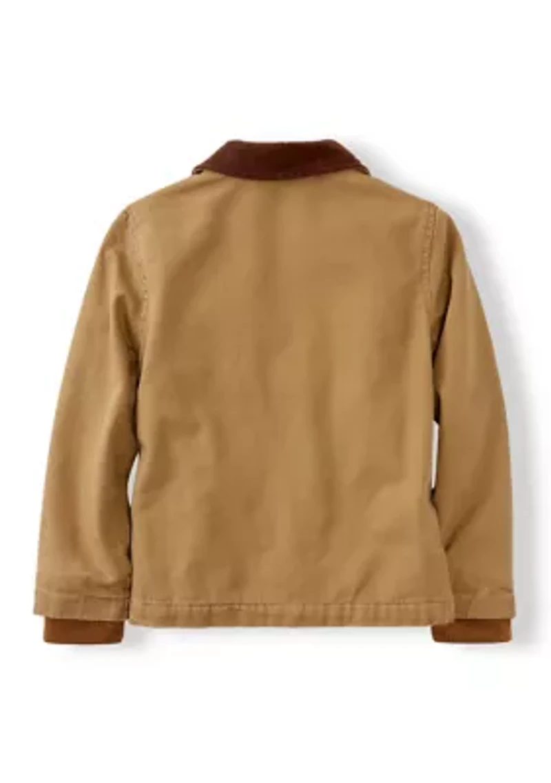 Boys 4-7 Collared Canvas Jacket