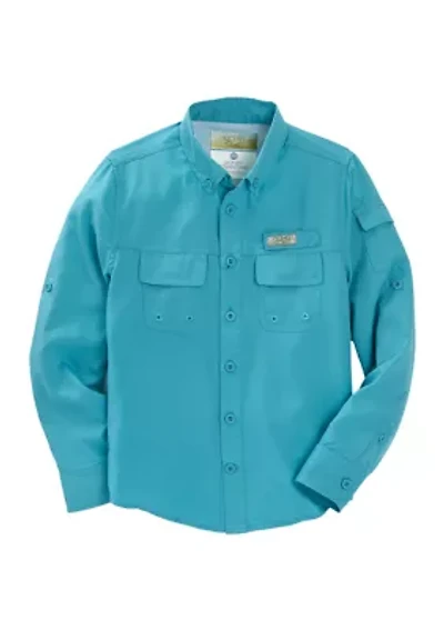 Boys 8-20 Long Sleeve Fishing Shirt