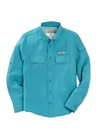 Boys 8-20 Long Sleeve Fishing Shirt