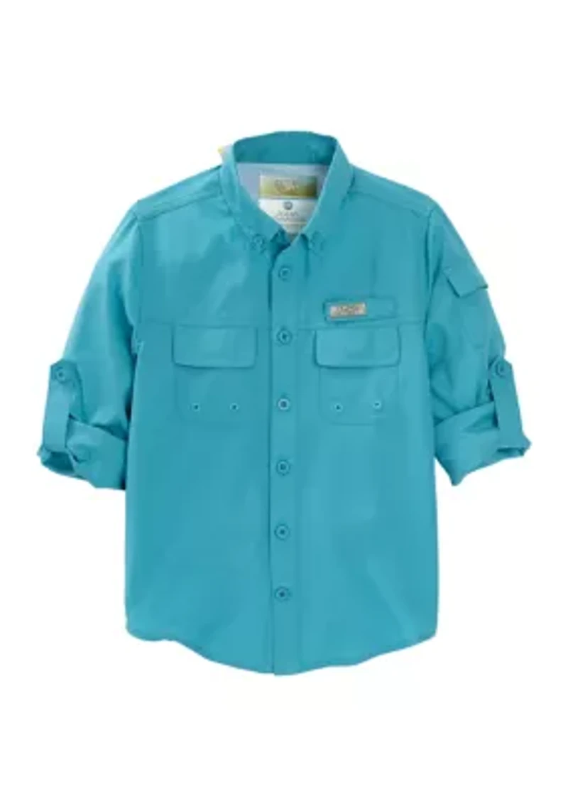 Boys 8-20 Long Sleeve Fishing Shirt