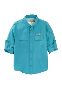 Boys 8-20 Long Sleeve Fishing Shirt