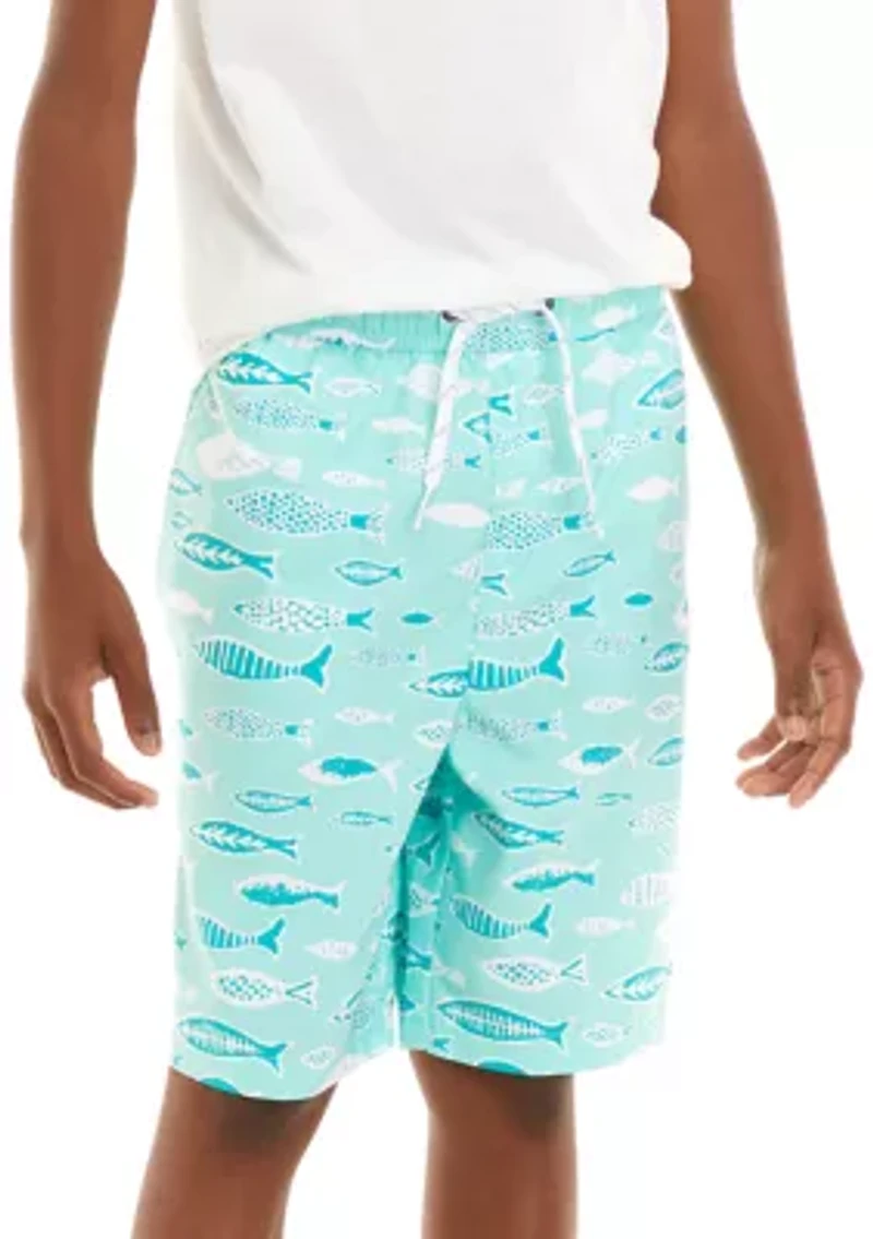 Boys 8-20 Printed Swim Trunks