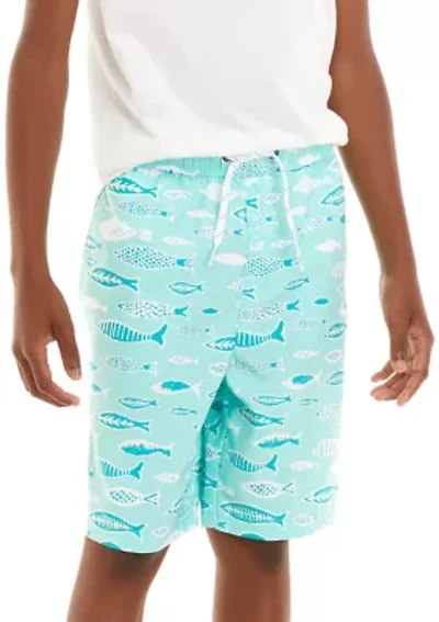 Boys 8-20 Printed Swim Trunks
