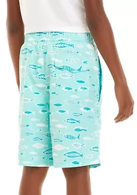 Boys 8-20 Printed Swim Trunks