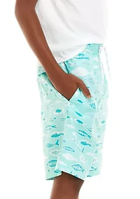 Boys 8-20 Printed Swim Trunks