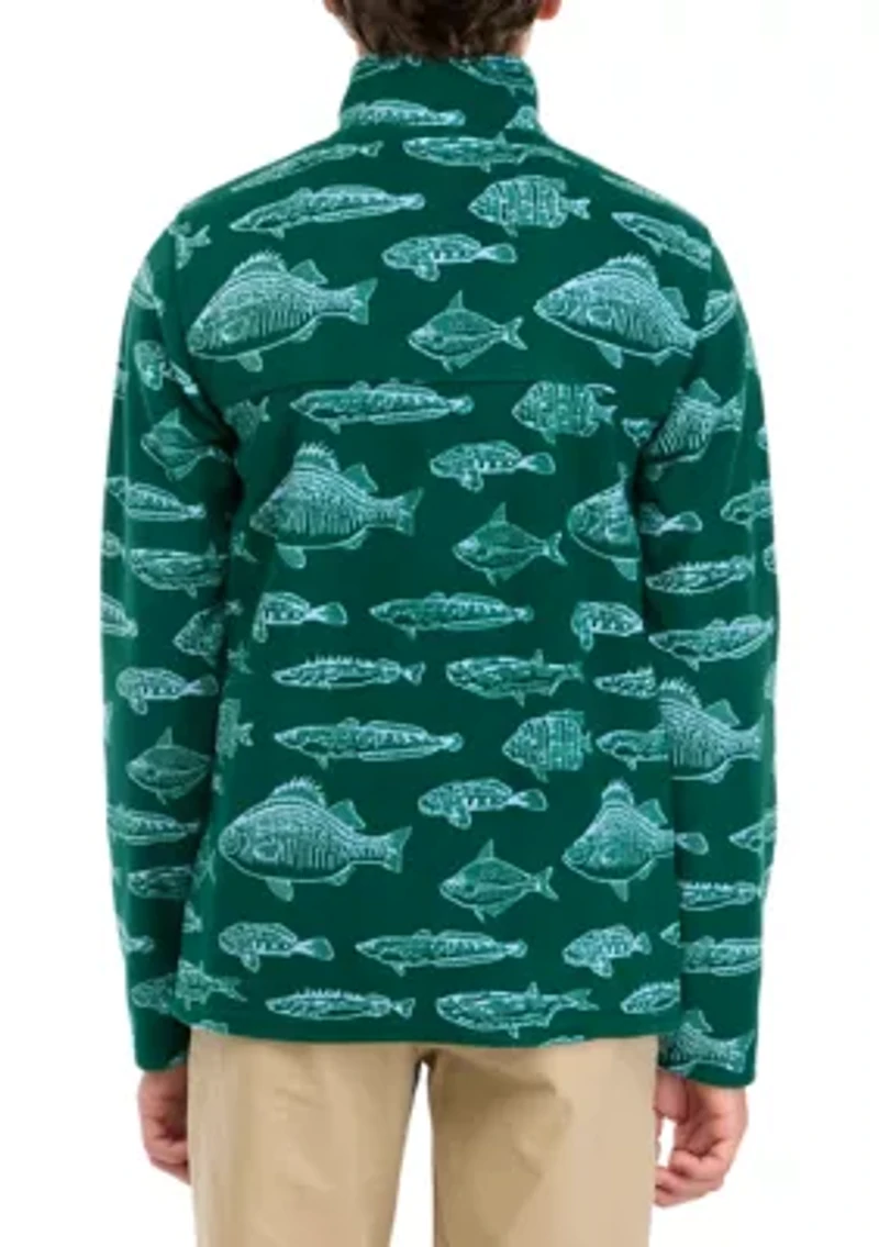 Boys 8-20 Printed Microfleece Jacket