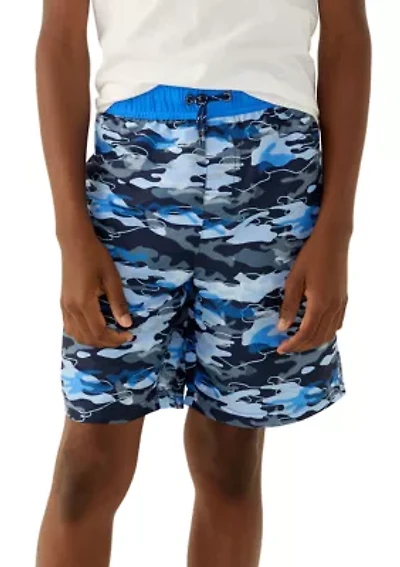 Boys 8-20 Printed Swim Trunks