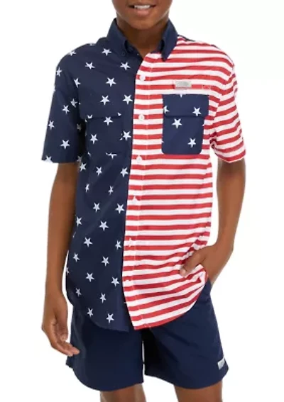 Boys 8-20 USA Fishing Shirt
