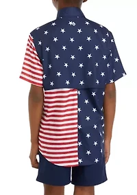 Boys 8-20 USA Fishing Shirt