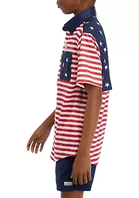 Boys 8-20 USA Fishing Shirt