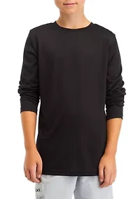 Boys 8-20 Long Sleeve Crew Neck T-Shirt