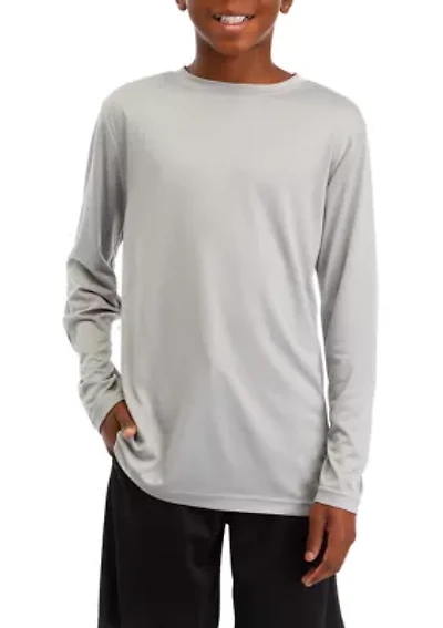 Boys 8-20 Long Sleeve Crew Neck T-Shirt