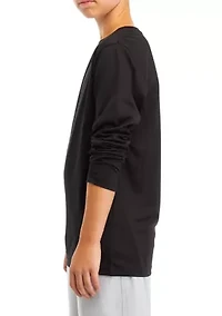 Boys 8-20 Long Sleeve Crew Neck T-Shirt