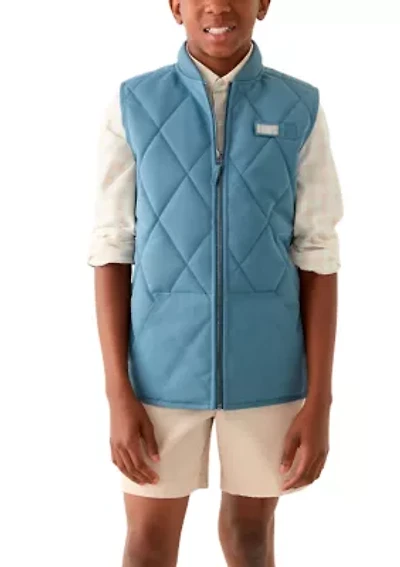 Boys 8-20 Flannel Lined Quilted Vest