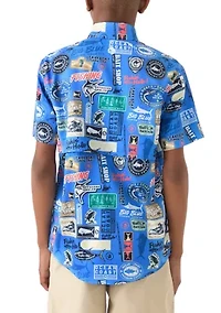 Boys 8-20 Printed Fishing Shirt
