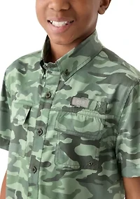 Boys 8-20 Printed Fishing Shirt