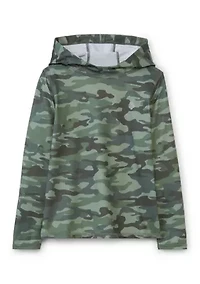 Boys 4-7 Long Sleeve Camo Print Hoodie