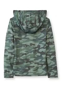 Boys 4-7 Long Sleeve Camo Print Hoodie