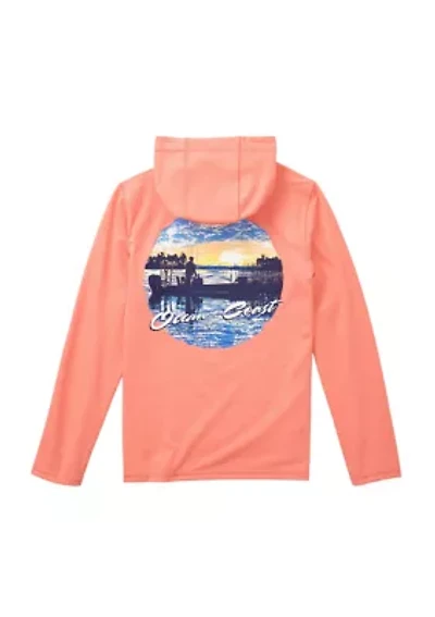 Boys 4-7 Long Sleeve Performance Graphic Hoodie