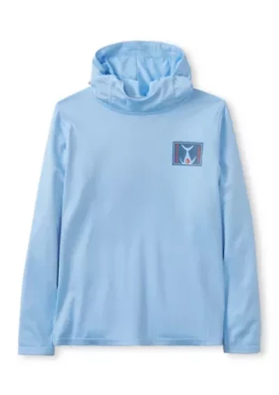 Boys 4-7 Long Sleeve Graphic Performance UPF Hoodie