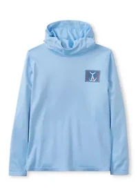 Boys 4-7 Long Sleeve Graphic Performance UPF Hoodie