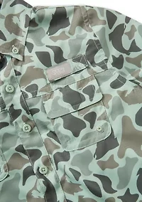 Boys 4-7 Printed Short Sleeve Fishing Shirt