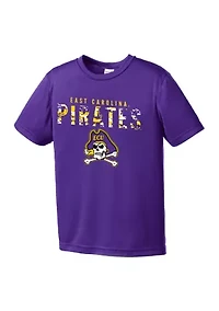 Youth NCAA East Carolina Pirates Digital Camouflage Mascot Graphic T-Shirt