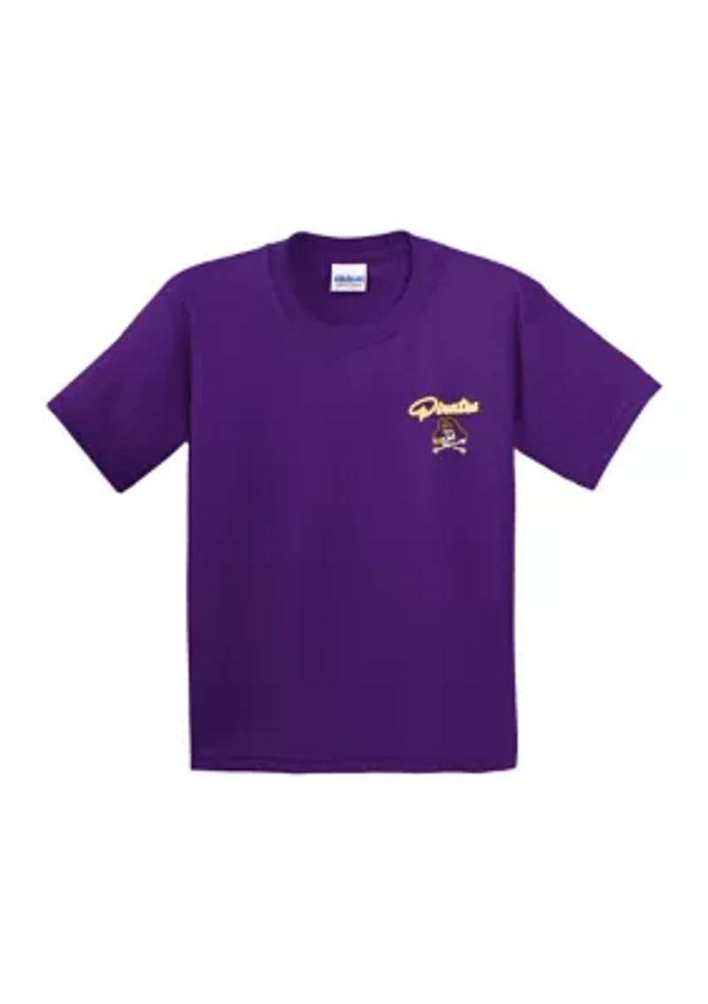 Youth NCAA East Carolina Pirates Short Sleeve Cheer Loud Graphic T-Shirt