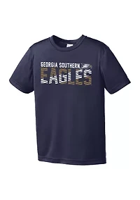 Youth NCAA Georgia Southern Eagles Diagonal Graphic T-Shirt